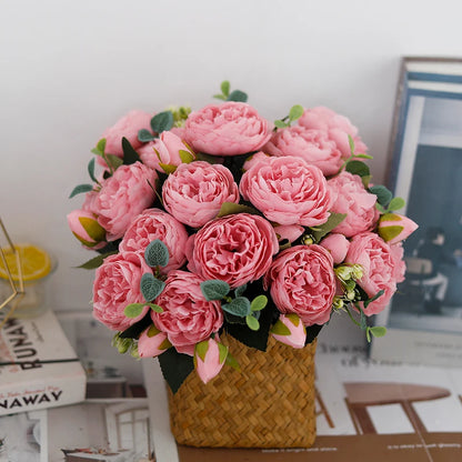Exquisite Artificial Peony Bouquet for Wedding Bridal Flowers