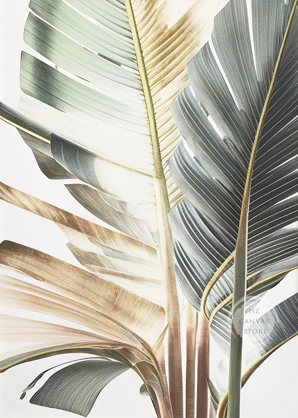Modern Tropical Plant Canvas Print