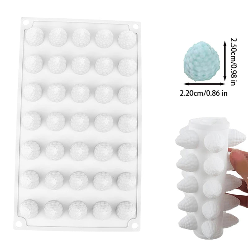 3D Raspberry Silicone Dessert Mold