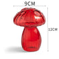 Mini Mushroom Glass Vase – Nordic Hydroponic Flower Decor
