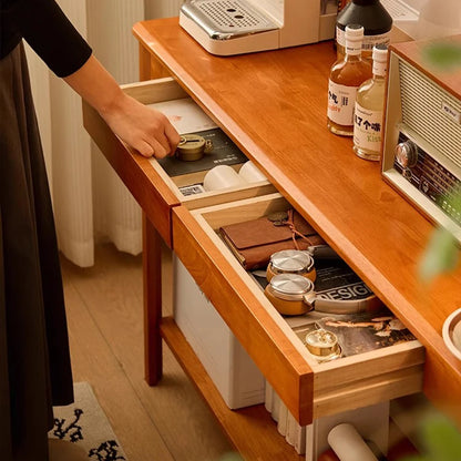French Minimalist Console Tables With Drawers Storage Slim Rustic Console Tables Aesthetic Trendy Consola Mueble Furniture