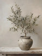 Retro Olive Tree & Lemon Canvas Wall Art