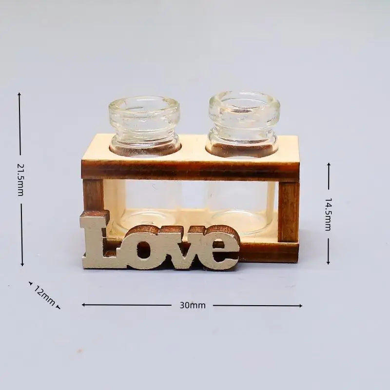 Mini Glass Flower Vase – Dollhouse & DIY Home Garden Decor