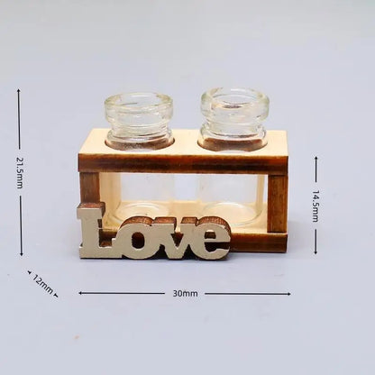 Mini Glass Flower Vase – Dollhouse & DIY Home Garden Decor