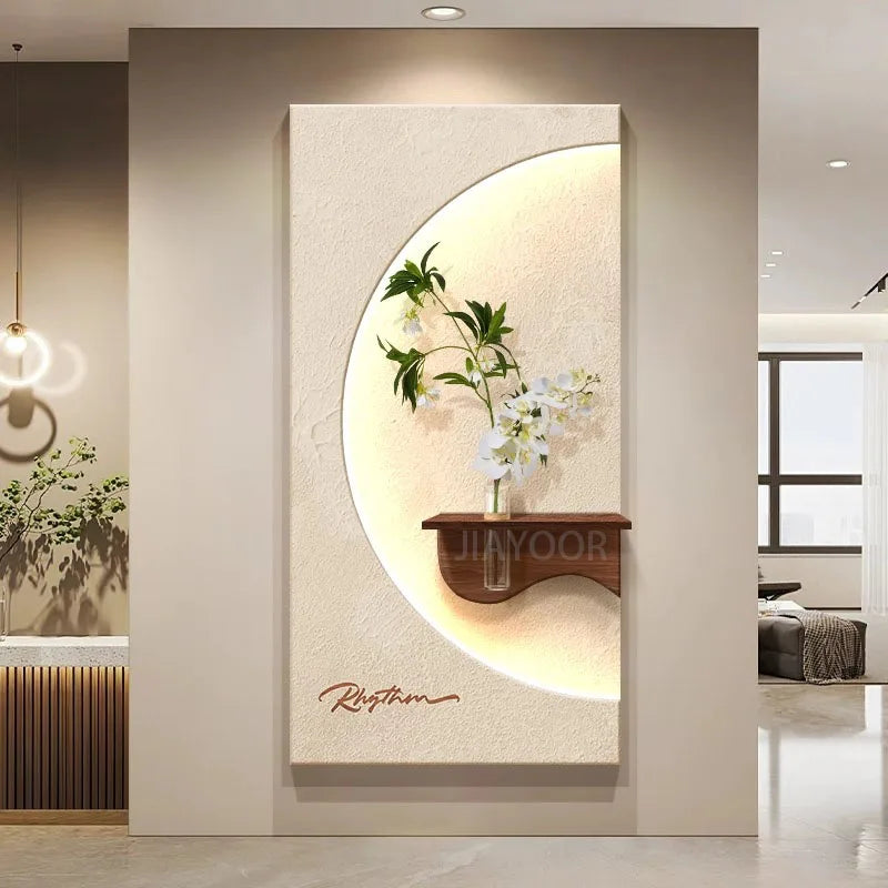 Modern Green Plant LED Wall Lamp for Entrance & Living Room Decor