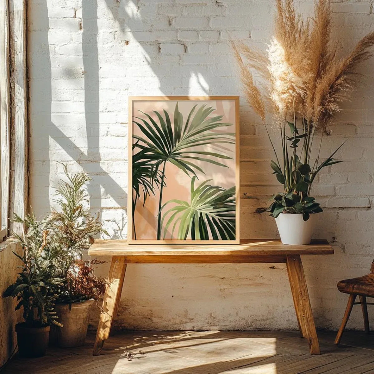 3pcs/set Vintage Palm Tree Canvas
