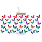 Colorful Butterfly Cup Wrap Sticker 🦋✨