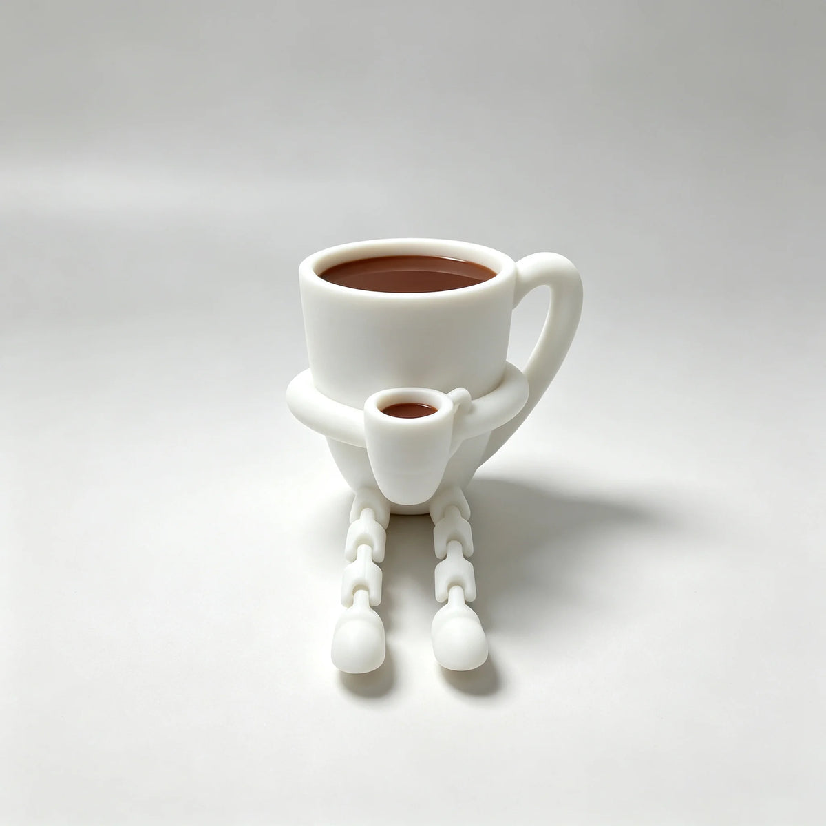 Articulated Coffee Figures, Cute Coffee Cup &amp; Coffee Bean Desk Decor, Fidget Toys for Coffee Lovers, Home Office Ornaments