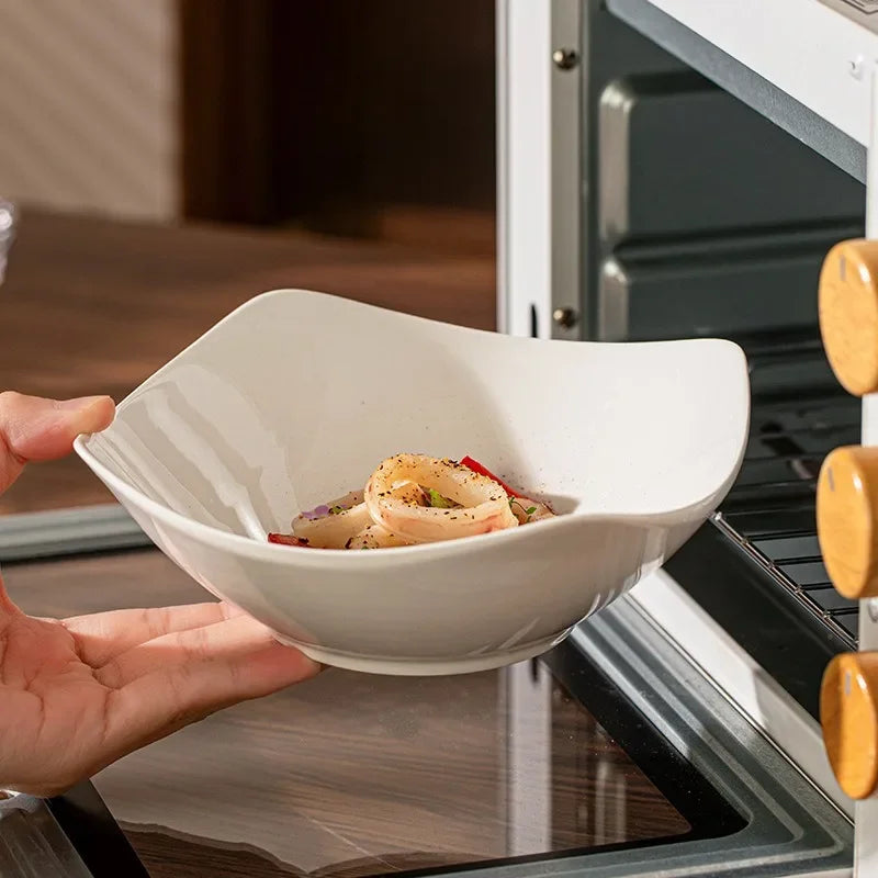 Creative Tilted Foot Ceramic Bowl