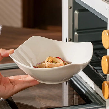 Creative Tilted Foot Ceramic Bowl