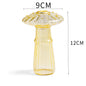 Mini Mushroom Glass Vase – Nordic Hydroponic Flower Decor
