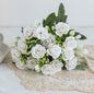 Silk Rose For Wedding arch Christmas Wreath Decoration Home Room bonsai Photography prop Valentine's Day Artificial Fake Flowers