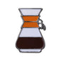 Coffee Maker Enamel Brooch Pin