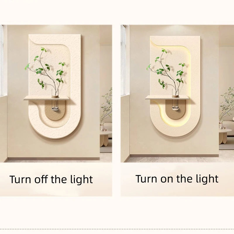 Green Plant LED Wall Lamp for Entrance & Modern Home Decor