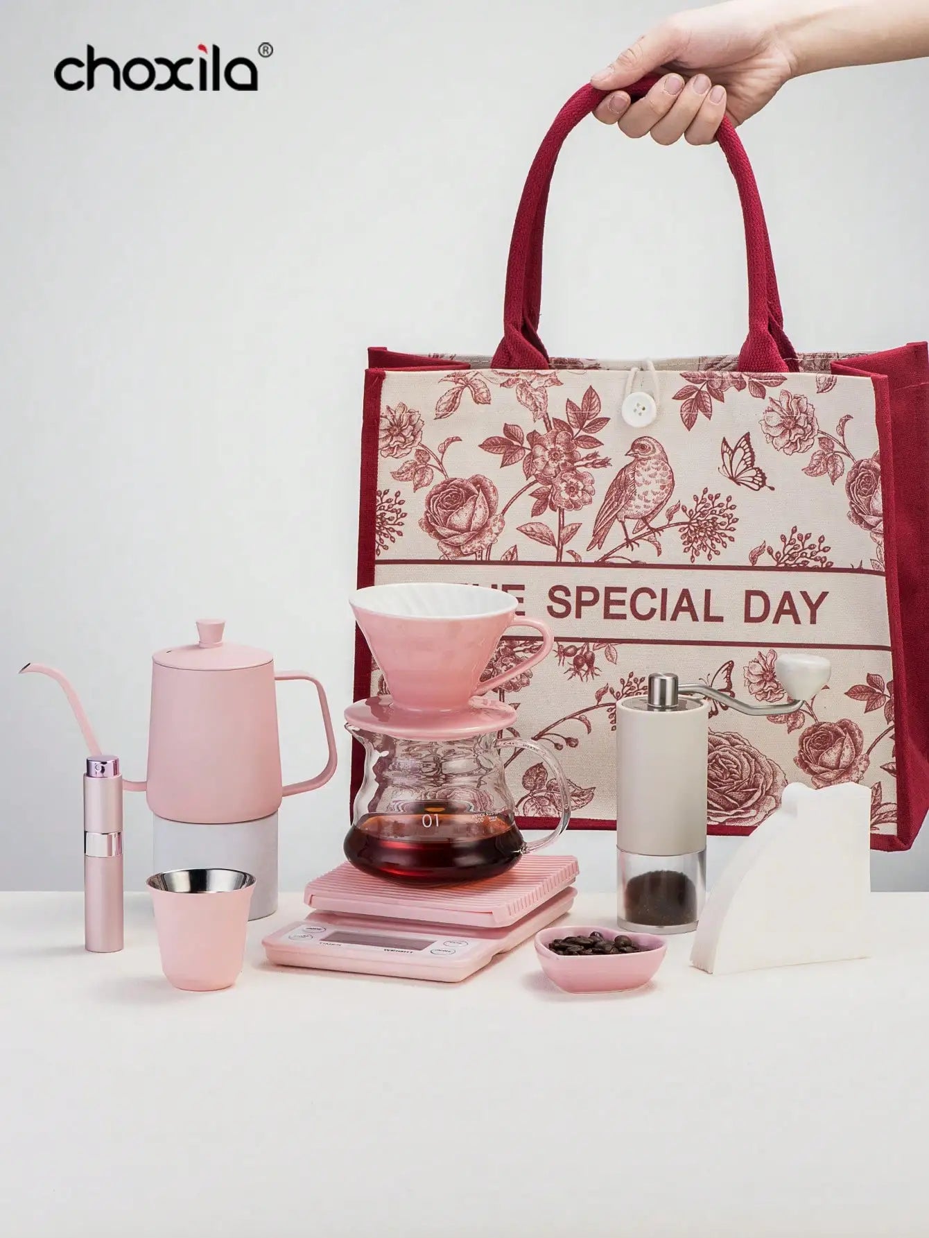 Pink Pour Over Coffee Set