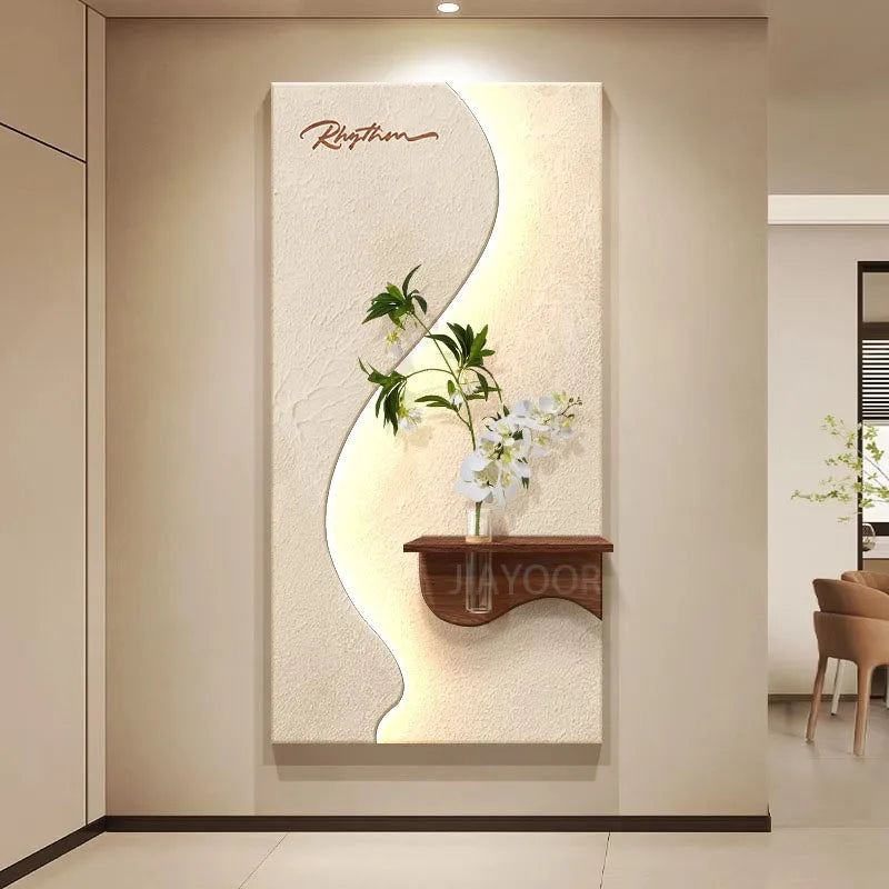 Modern Green Plant LED Wall Lamp for Entrance & Living Room Decor