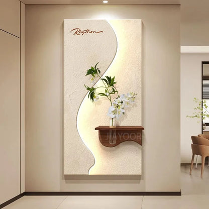 Modern Green Plant LED Wall Lamp for Entrance & Living Room Decor