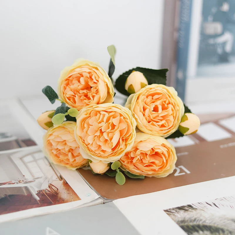 Exquisite Artificial Peony Bouquet for Wedding Bridal Flowers