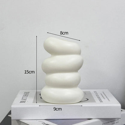 Modern Plastic Flower Vase – Aesthetic Home Decor
