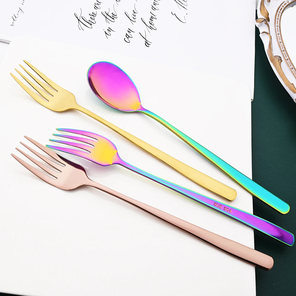 3-Piece Stainless Steel Cutlery Set with Storage Box – Portable Spoon, Fork &amp; Chopsticks