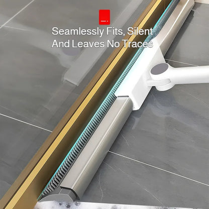 Silicone Scraper Broom Non-Stick Bristles  Wiper Long Ergonomic Handle Squeegee Scrubber for Floor Toilet Bathroom Glass