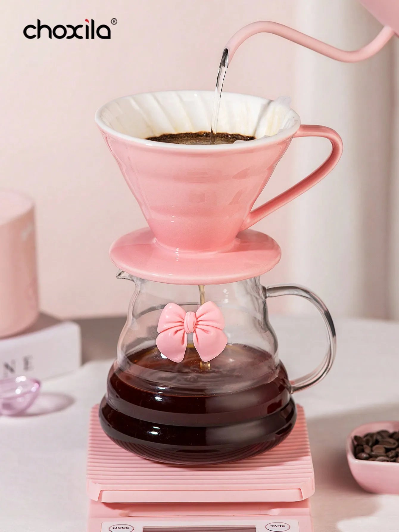 Pink Pour Over Coffee Set