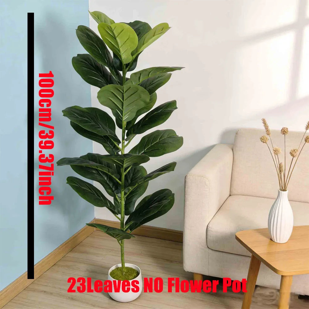 100CM Artificial Ficus Tree – Large Tropical Green Plant Decor