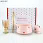 Pink Heart Matcha Whisk Set