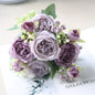 Premium Silk White Peony Artificial Flowers for Home Vase Decor