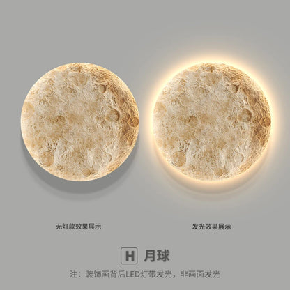 Modern Moon Planet LED Wall Lamp for Bedroom & Home Decor