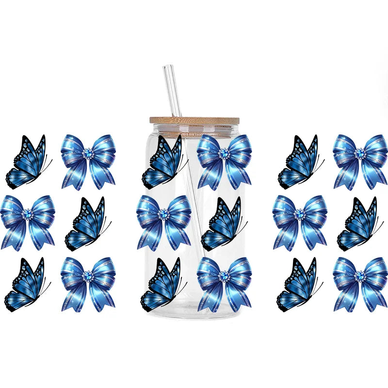 Colorful Butterfly Cup Wrap Sticker 🦋✨