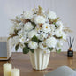 1/4pcs Premium Silk Peony & Rose Bouquet for Wedding Vases