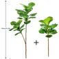 76-105-135cm/53.1in Artificial Ficus Tree Branch – Realistic Green Tropical Plant Decor