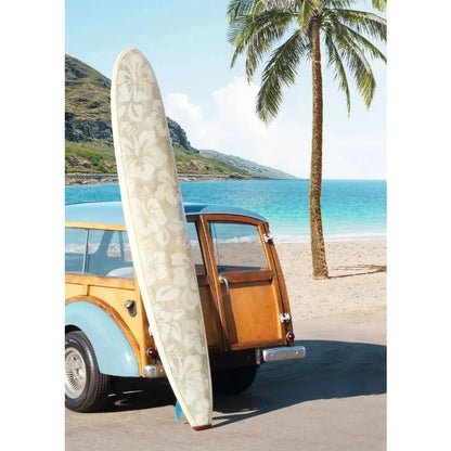 Summer Beach Palm Tree Wall Art Poster 🌴☀️🌊