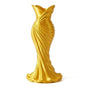 Elegant Dress Shape Plastic Vase – Modern Floral Home Decor