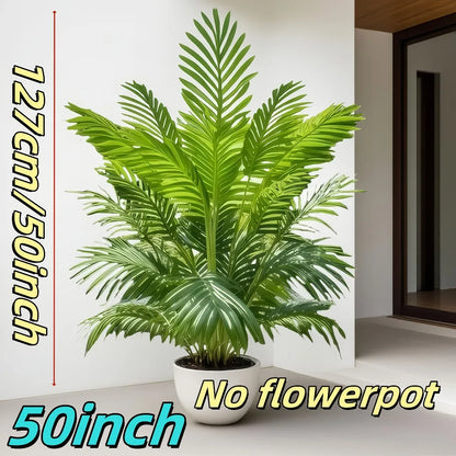 50" Realistic Artificial Palm Tree — Lush Indoor & Outdoor Decor