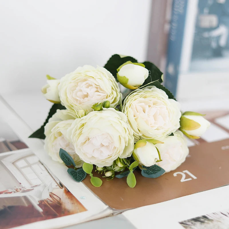 Exquisite Artificial Peony Bouquet for Wedding Bridal Flowers