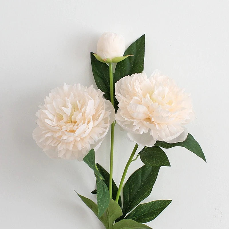 30-Inch Premium European Silk Peony Artificial Flower Bouquet