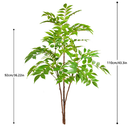 76-140cm (55.1 in)  Artificial Bamboo Tree Branch – Realistic Green Plant Decor