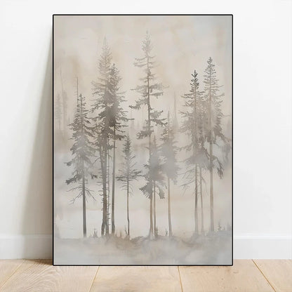 Cozy Vintage Country Tree Canvas Print | Landscape Wall Art