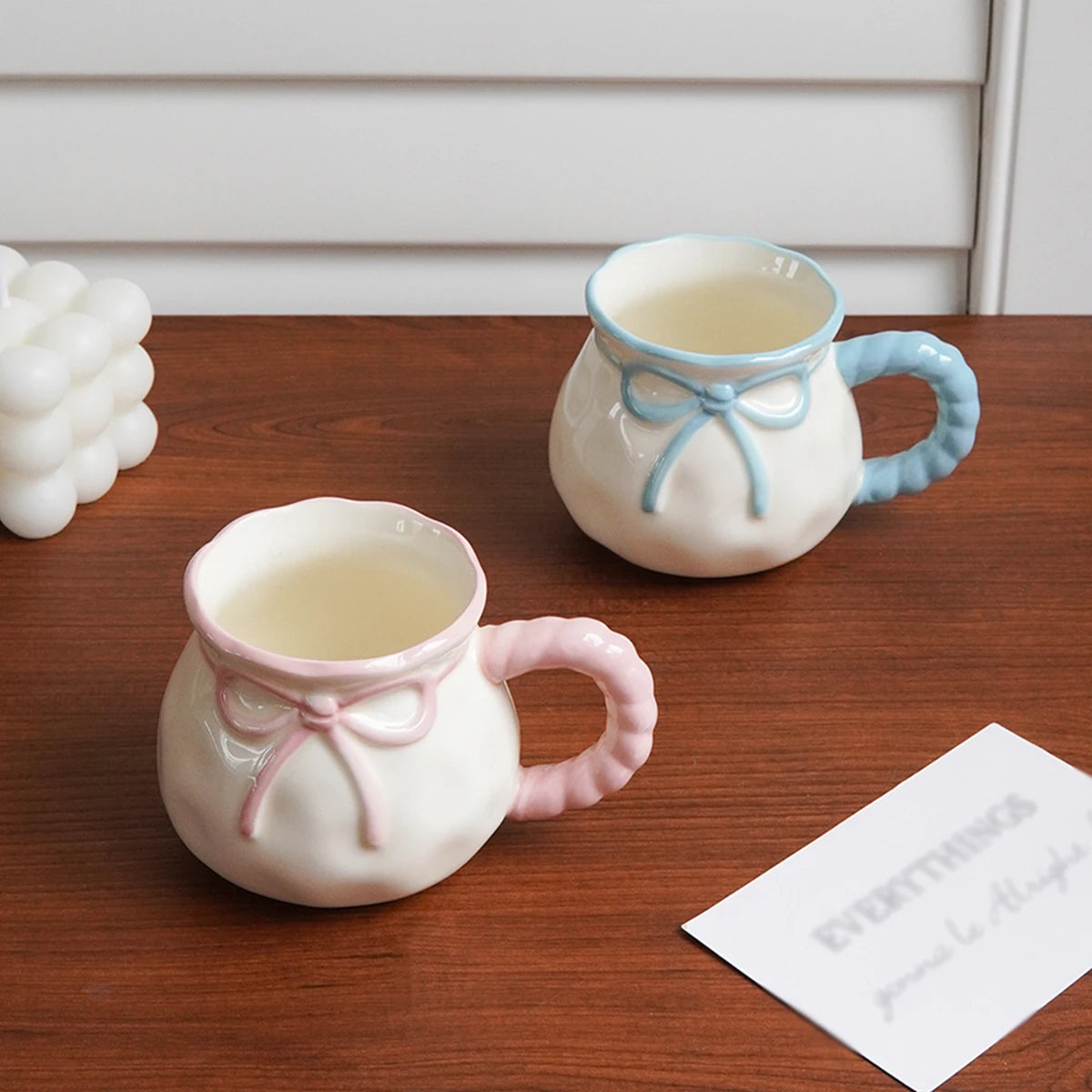 Bowknot Ceramic Coffee Cup