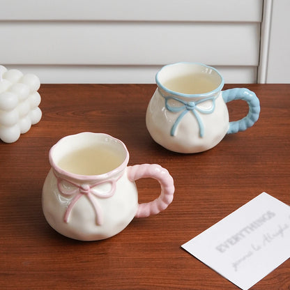 Bowknot Ceramic Coffee Cup