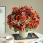 1/4pcs Premium Silk Peony & Rose Bouquet for Wedding Vases