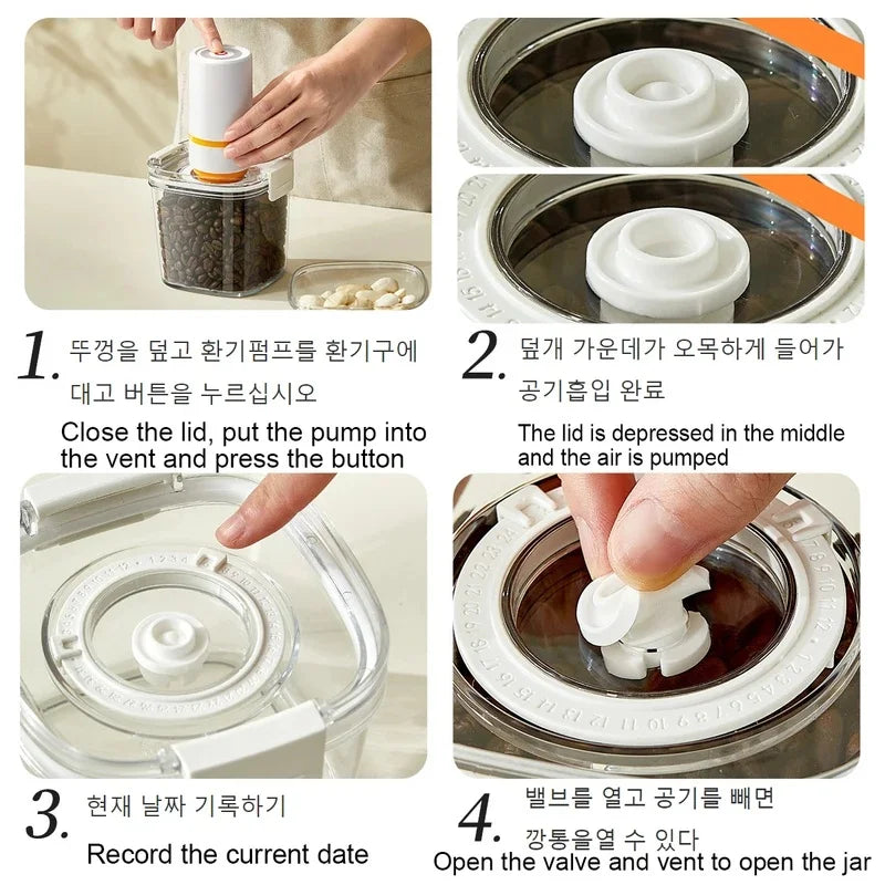Airtight Vacuum Coffee & Food Storage Canister ☕✨