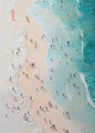 Modern Summer Girl Swimming Pool Party Canvas Poster