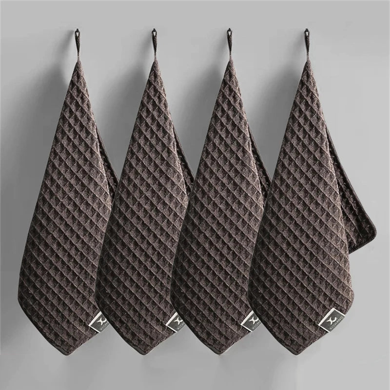 1/4Pcs Coffee Bar Cleaning Towels Super Absorbent Microfiber Cleaning Cloth Towel Home Barista Clean Tool Coffee Machine Cleaner