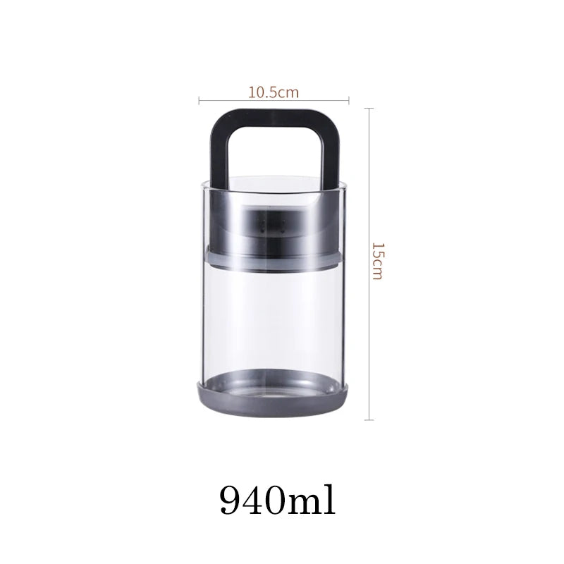 Vacuum Coffee Bean Storage Glass Jar ☕✨