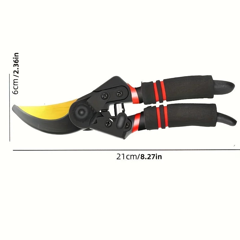 Professional Heavy-Duty Carbon Steel Pruning Shears with Sharp SK-5 Blade Tree Trimmer &amp; Garden Shears Suitable for Home Garden
