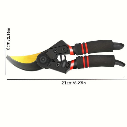 Professional Heavy-Duty Carbon Steel Pruning Shears with Sharp SK-5 Blade Tree Trimmer &amp; Garden Shears Suitable for Home Garden