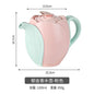 European-Style Tulip Ceramic Milk Tea & Cappuccino Cup Kit